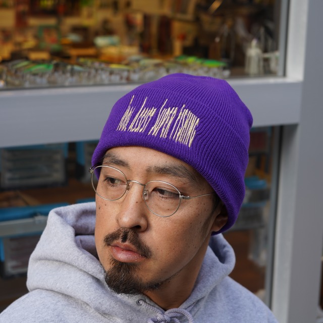 50%OFF!!　TASF  /  Weed Logo ワッチキャップ  /  Purple