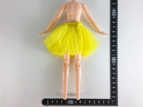 ドール服 1/6 女性用25 チュチュスカート イエロー Z-7 - 画像2