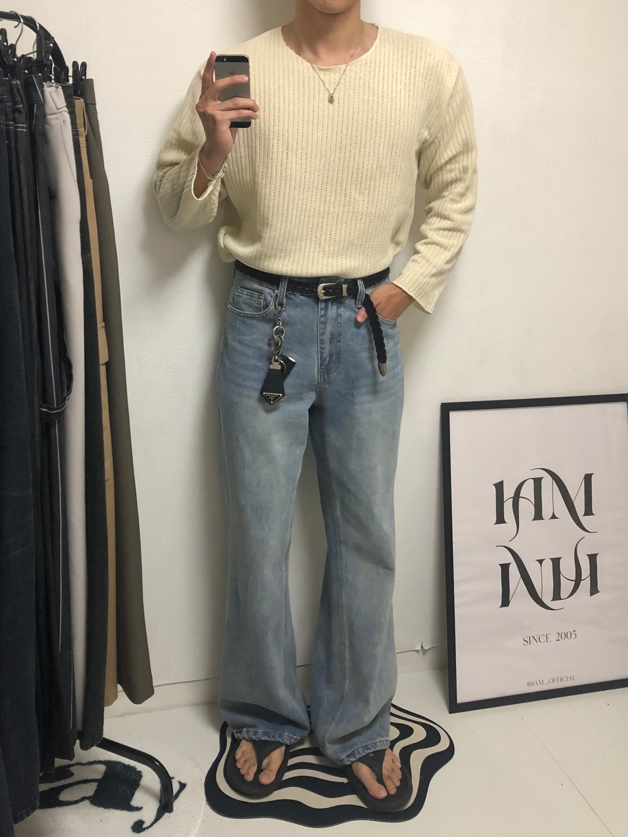 Relaxed Boots-cut Denim [Light Blue] - 11