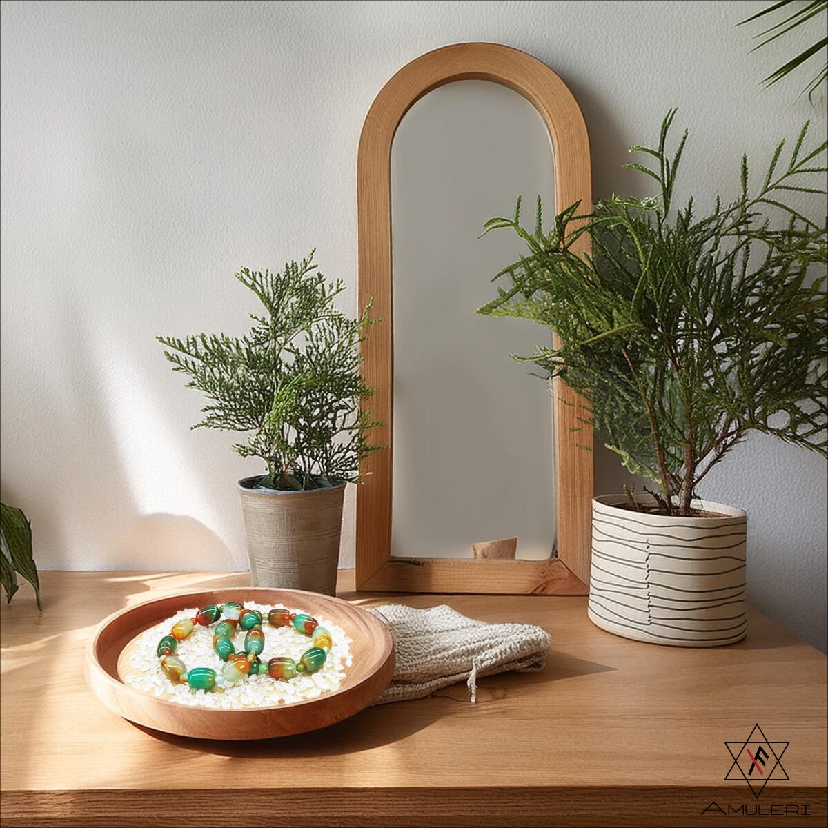 天然石 ブレスレット 孔雀瑪瑙 ピーコックアゲート 樽型 18mm 富 良好