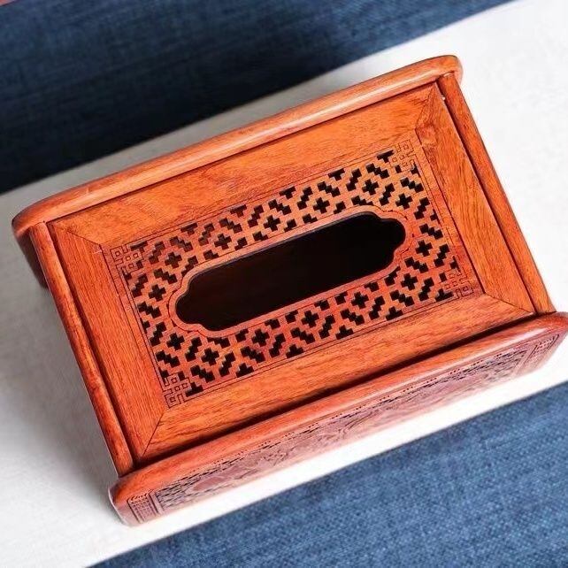 【日用品】紅木ティッシュケース 1個 日用品】紅木ティッシュケース 1個
