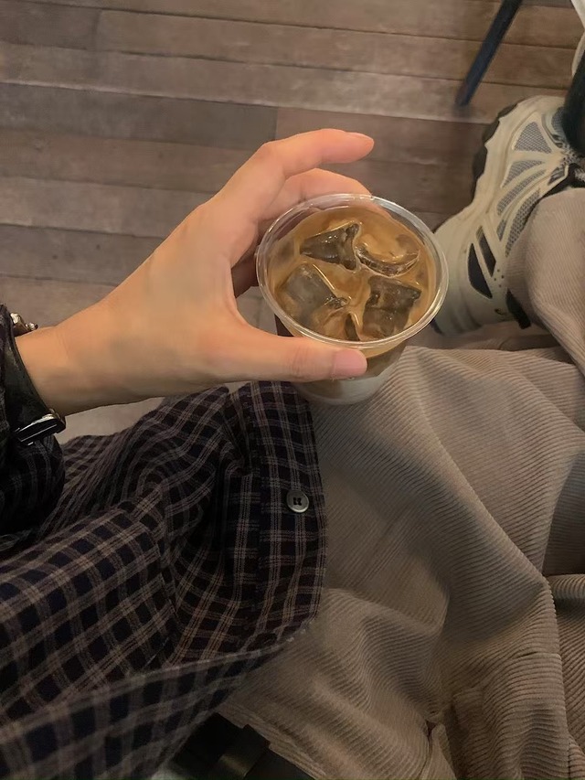 (即納) LITER / Mocha check shirt