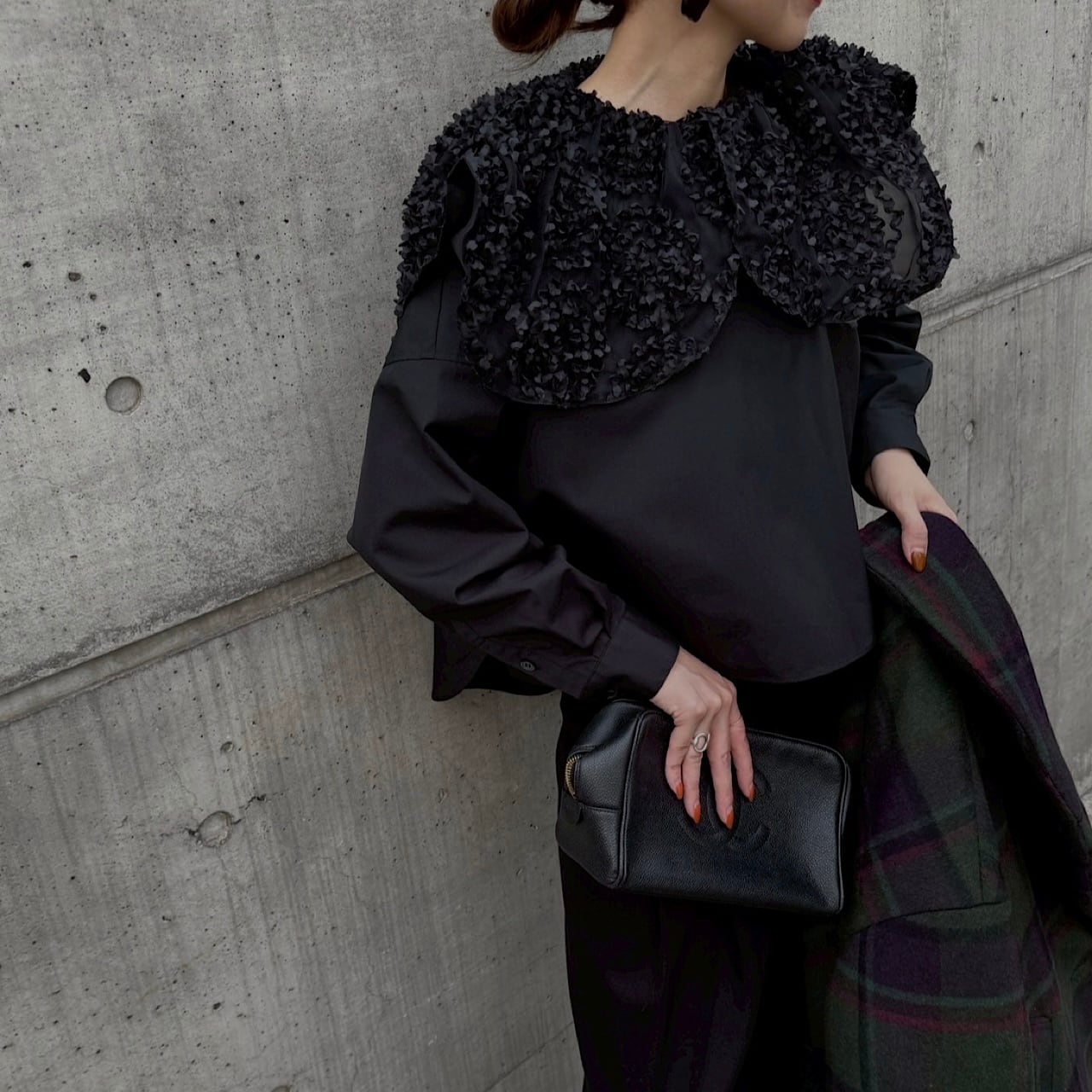 プードルブラウス(ブラック) | LINKABLE