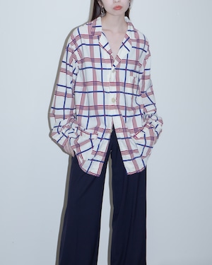 1970-80s Pierre Cardin - open collar plaid shirt