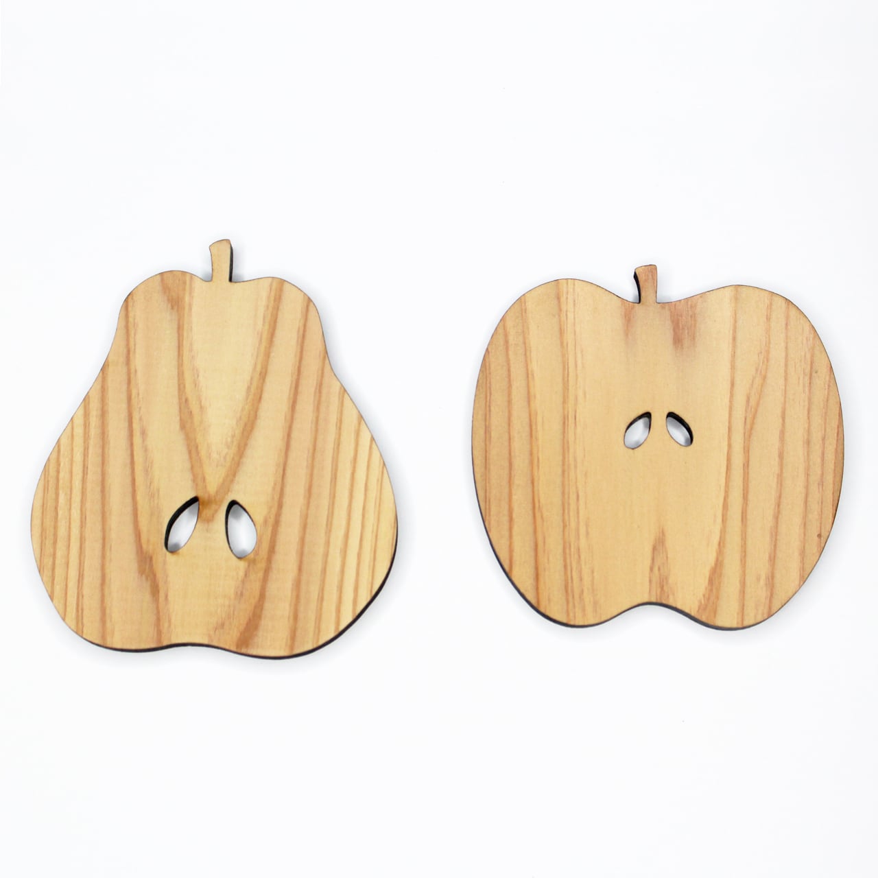 杉のコースター リンゴの縦割り | パラダイスデザイン - 宮崎から