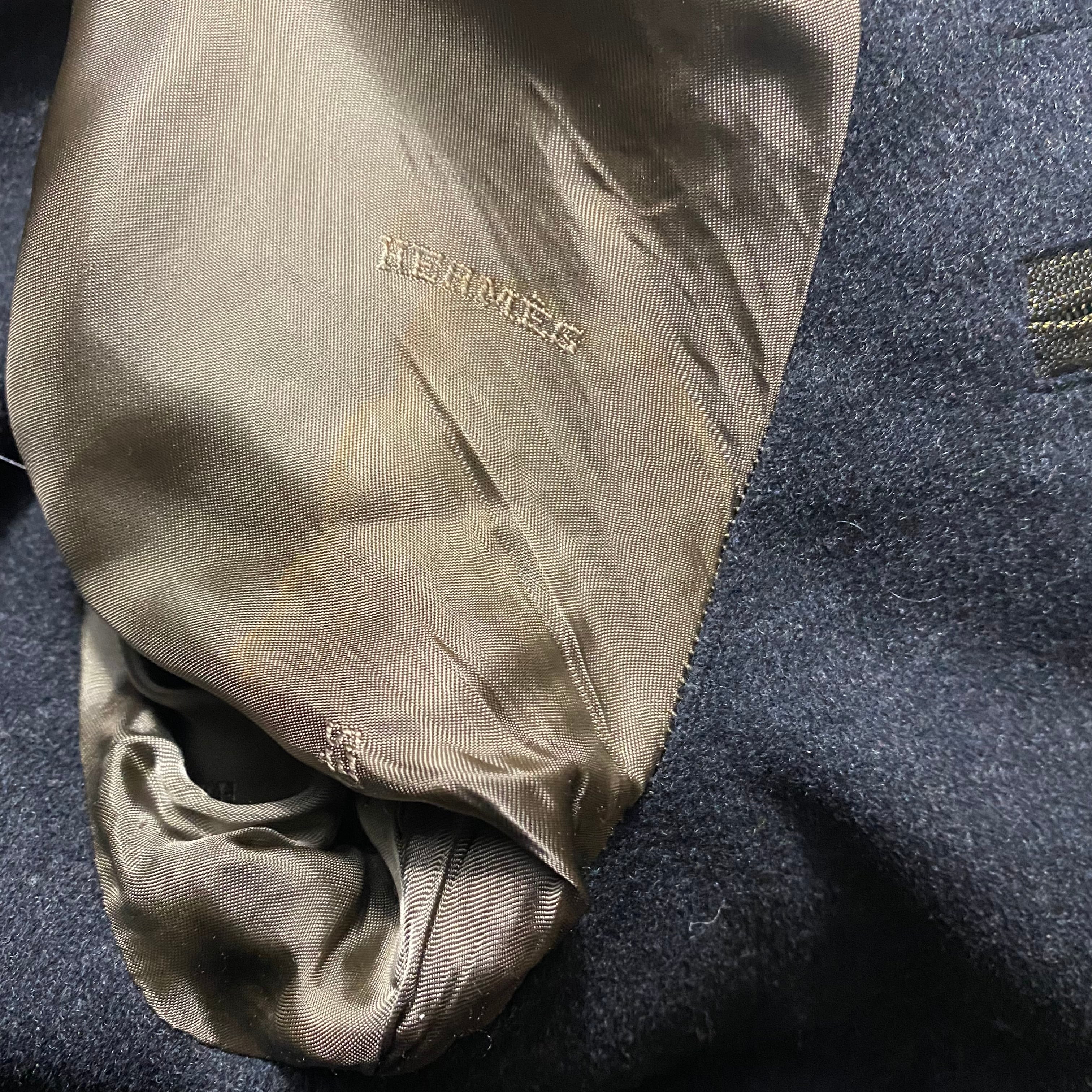 vintage HERMES iridescent color padding coverall jacket | NOIR ONLINE