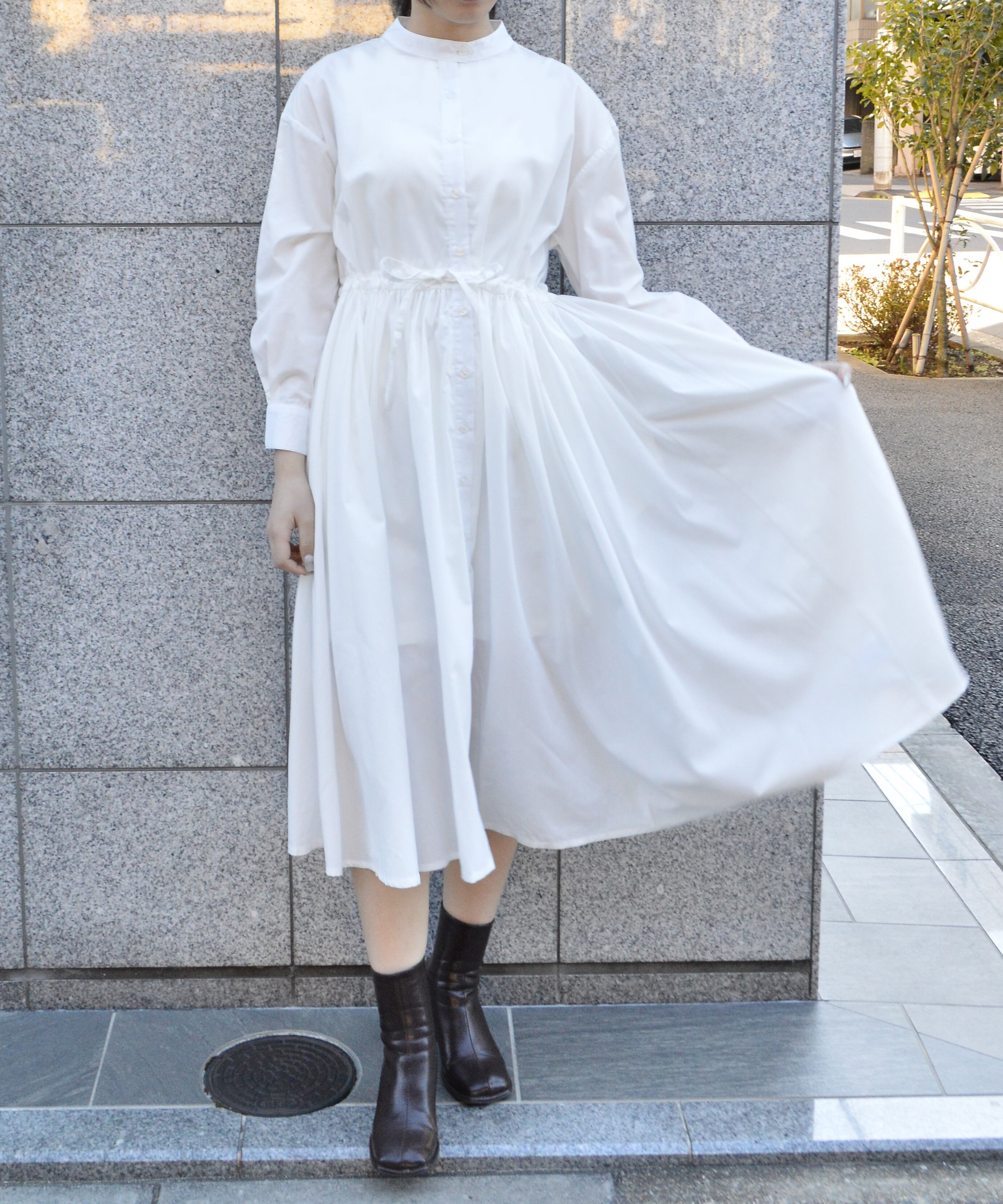 【専用です】RALPH LAUREN カノコ シャツ ワンピース ウエストリボン タック入りウエストリボンシャツワンピース | &soiree アンドソワレ