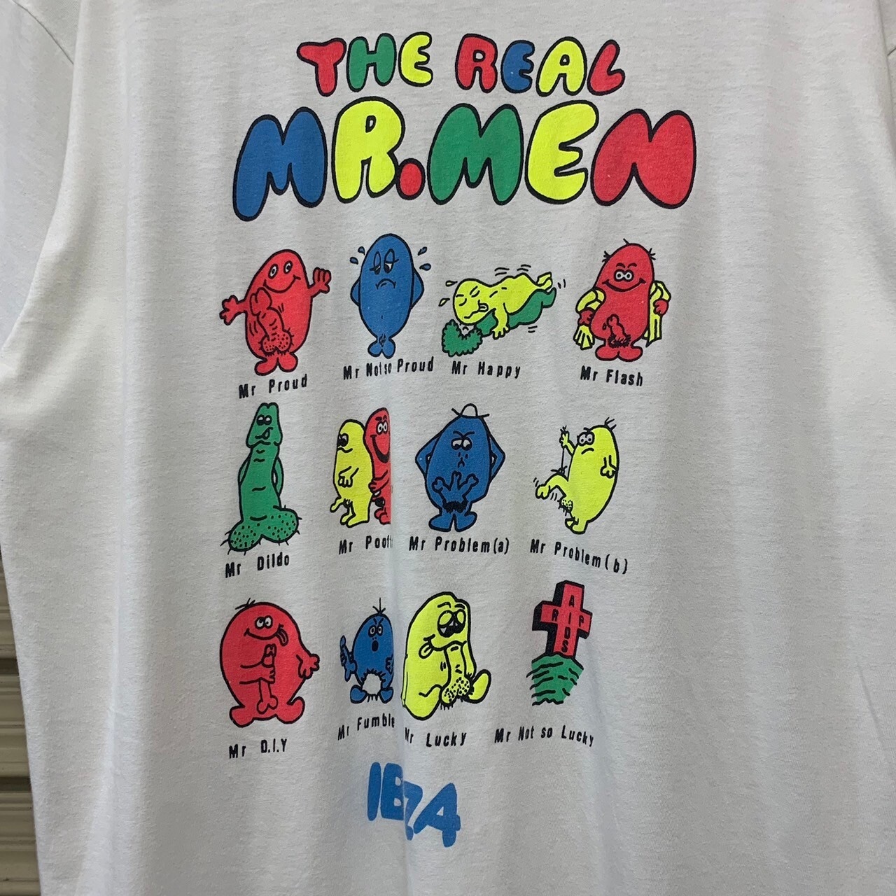 エロTシャツ 半袖 Tシャツ ファニー イラスト MR.MEN XL 古着 古着屋 