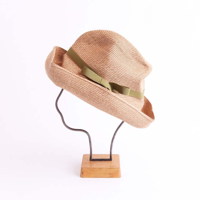 mature ha.／BOXED HAT 101 mixbrown×light salmon