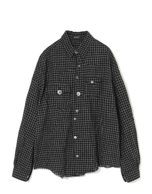 UNDERCOVER : SHIRTS UC2F1402-1 C/# BLACK CK SIZE 3