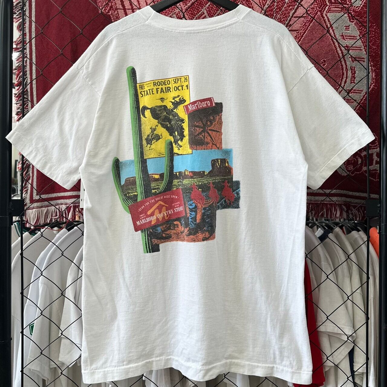 90年代 フルーツオブザルーム FRUIT OF THE LOOM Marlboro マルボロ バックプリント アドバタイジングTシャツ USA製 メンズXL ヴィンテージ /eaa374580