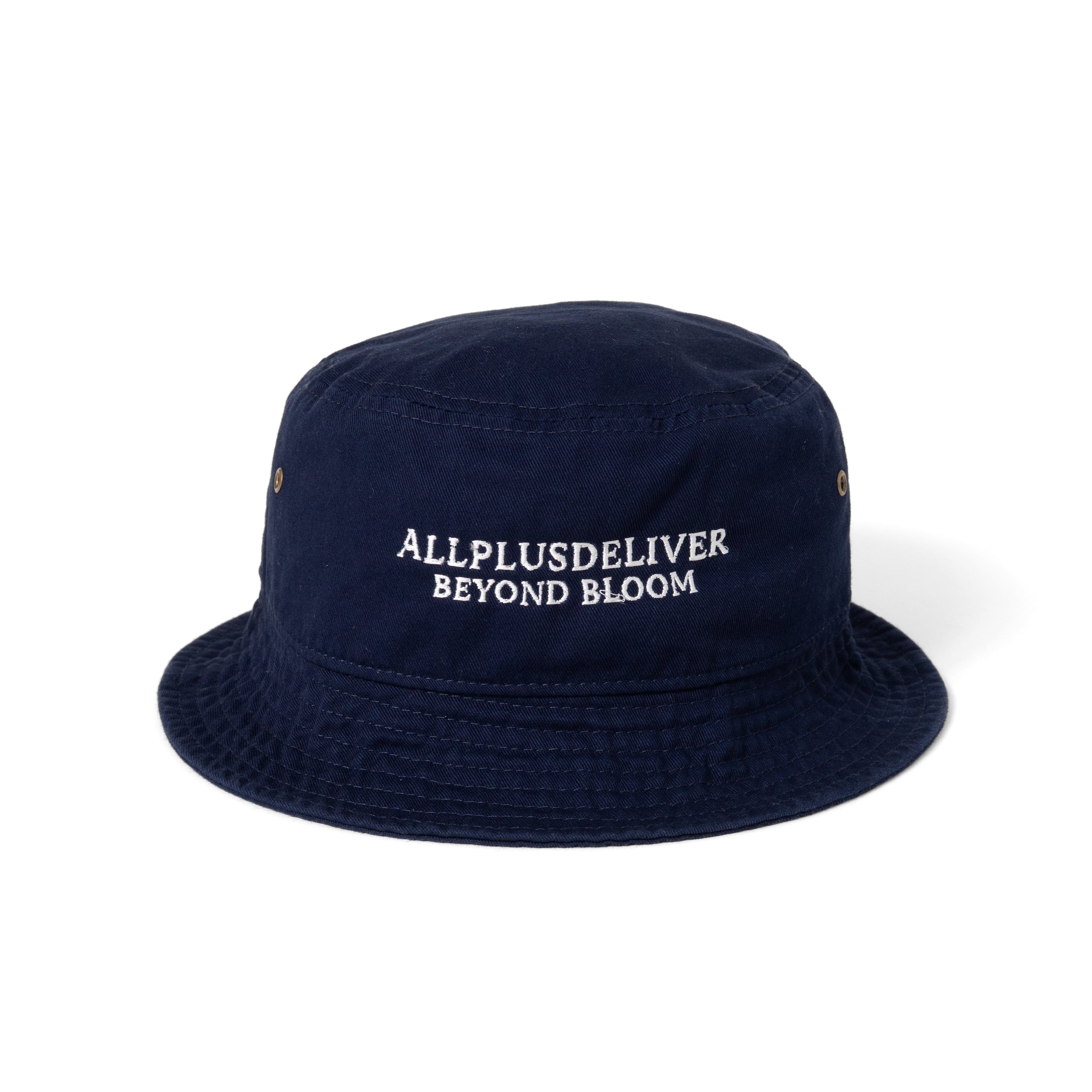 ALPSDR BLOOM LOGO BUCKET HAT / NAVY