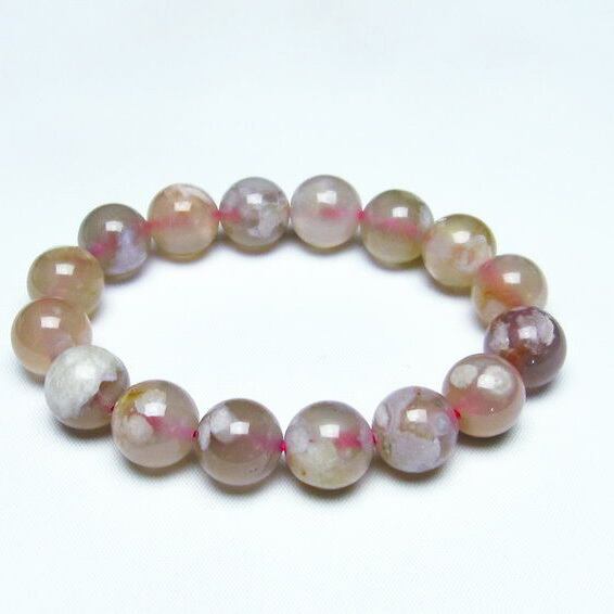 チェリーブロッサムアゲート ブレスレット 桜瑪瑙 13mm [M便 1/10] 111-24507