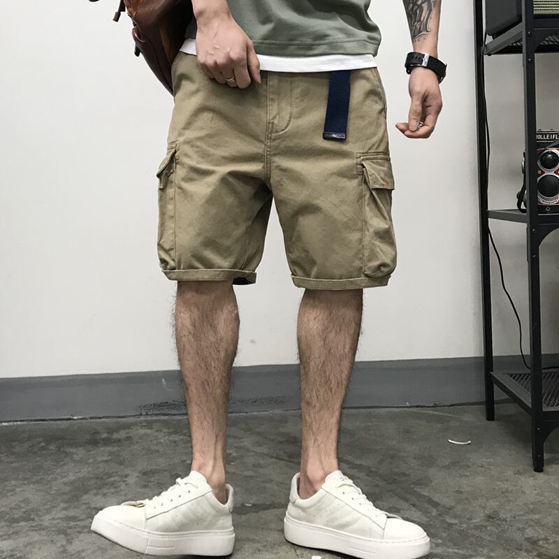 カジュアルショーツ パンツ サマー 夏物 ブルマー ポケット多め マルチポケット Xu_Tailang31295974065