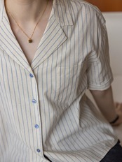 Matin Bleu Stripe Shirt F0729