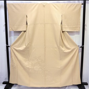 正絹・色無地・着物・一つ紋・単衣・No.200701-0428・梱包サイズ60