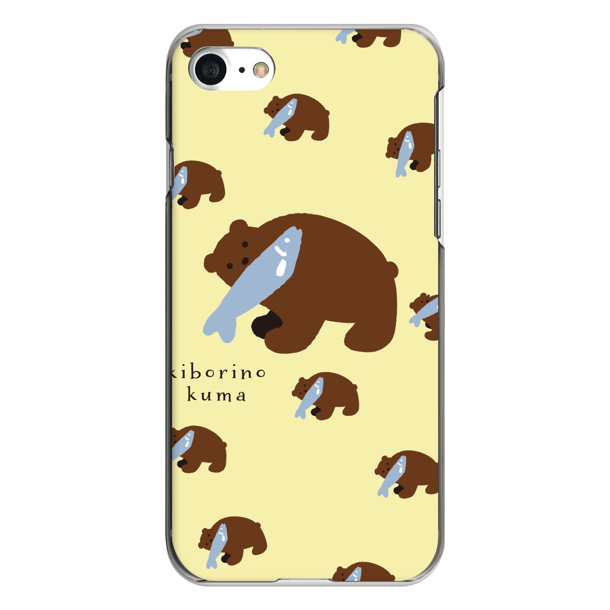 iPhone対応 スマホ ハードケース クリア 木彫りの熊&木彫りの熊いっぱい 伝統 日本 デザイナーズ 【iPhone17 / iPhone16e / AQUOS / Xperia 他 iPhone / Android ほぼ全機種対応】 |desr2599