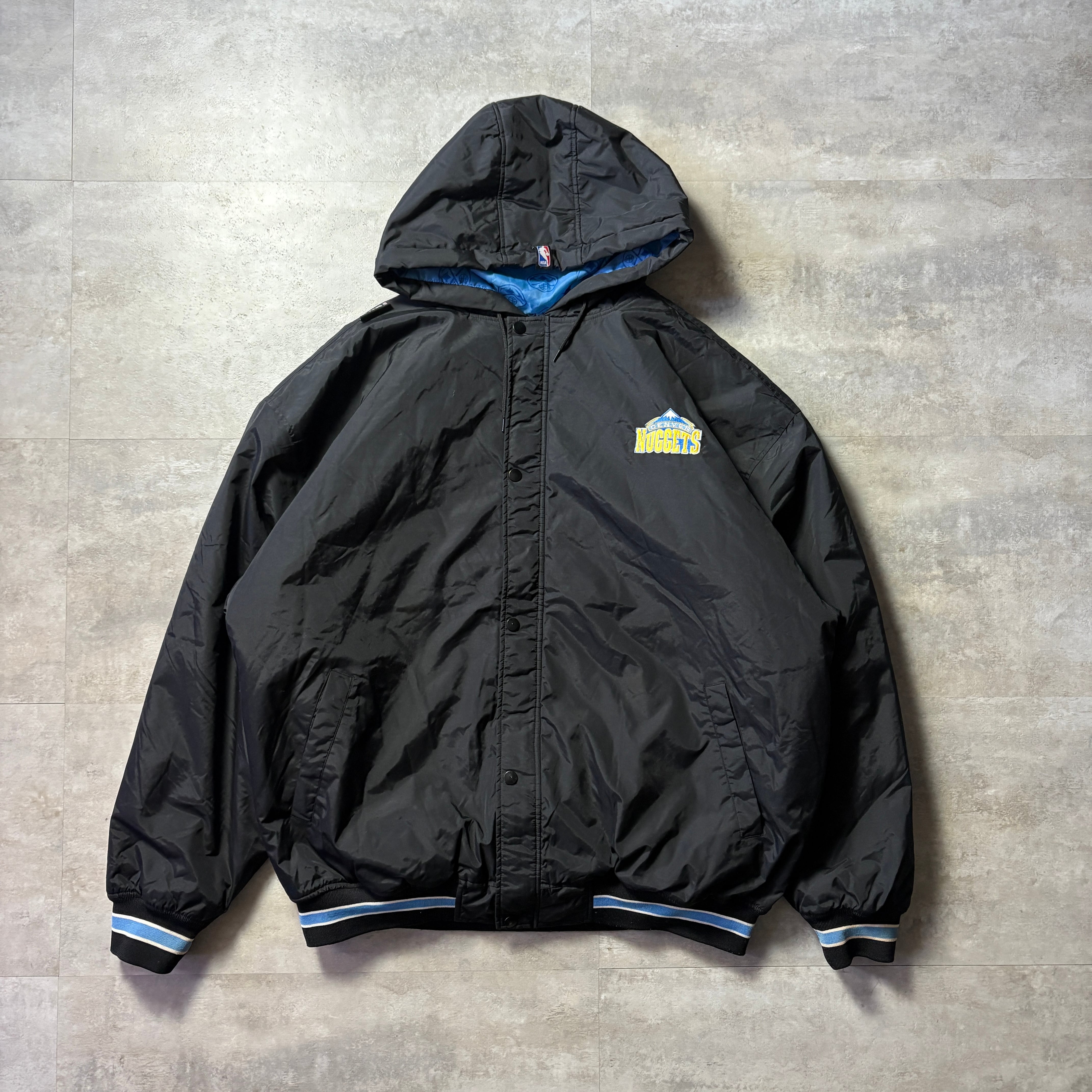 90's STARTER NFL JAGUARS 刺繍ロゴ アノラックパーカー 90s古着スターター NFL ジャガーズ アノラックパーカー L 中綿希少