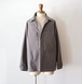 STILL BY HAND " Synthetic leather over shirt ( Grey )"