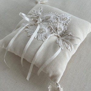 Wedding Ring pillow/Embroidery（square）
