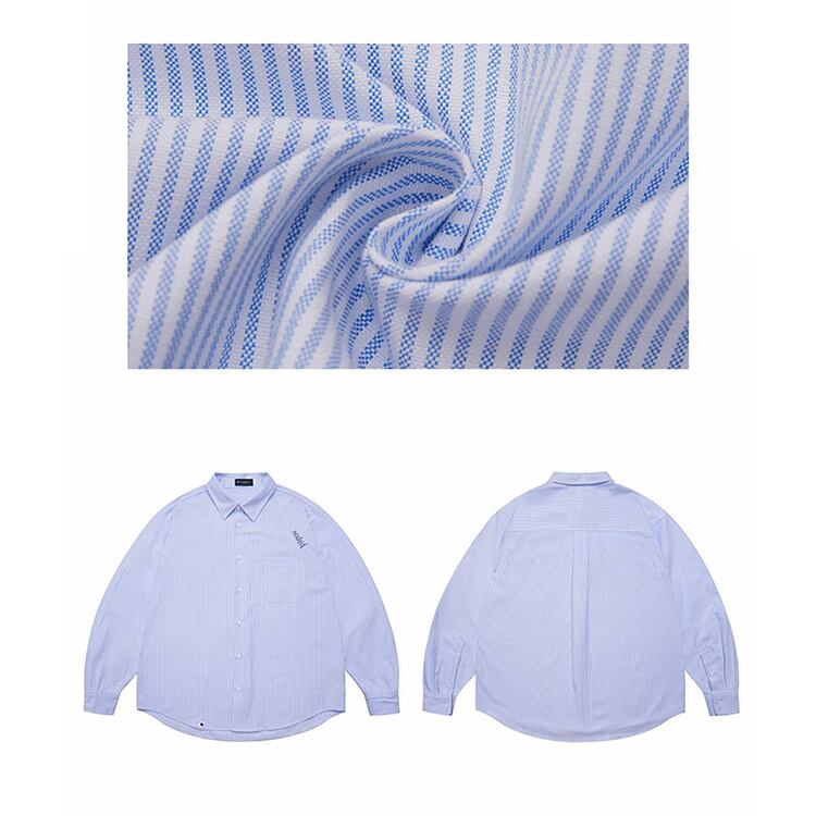 ★RETRO CASUAL STRIPED SHIRT　　　A0702