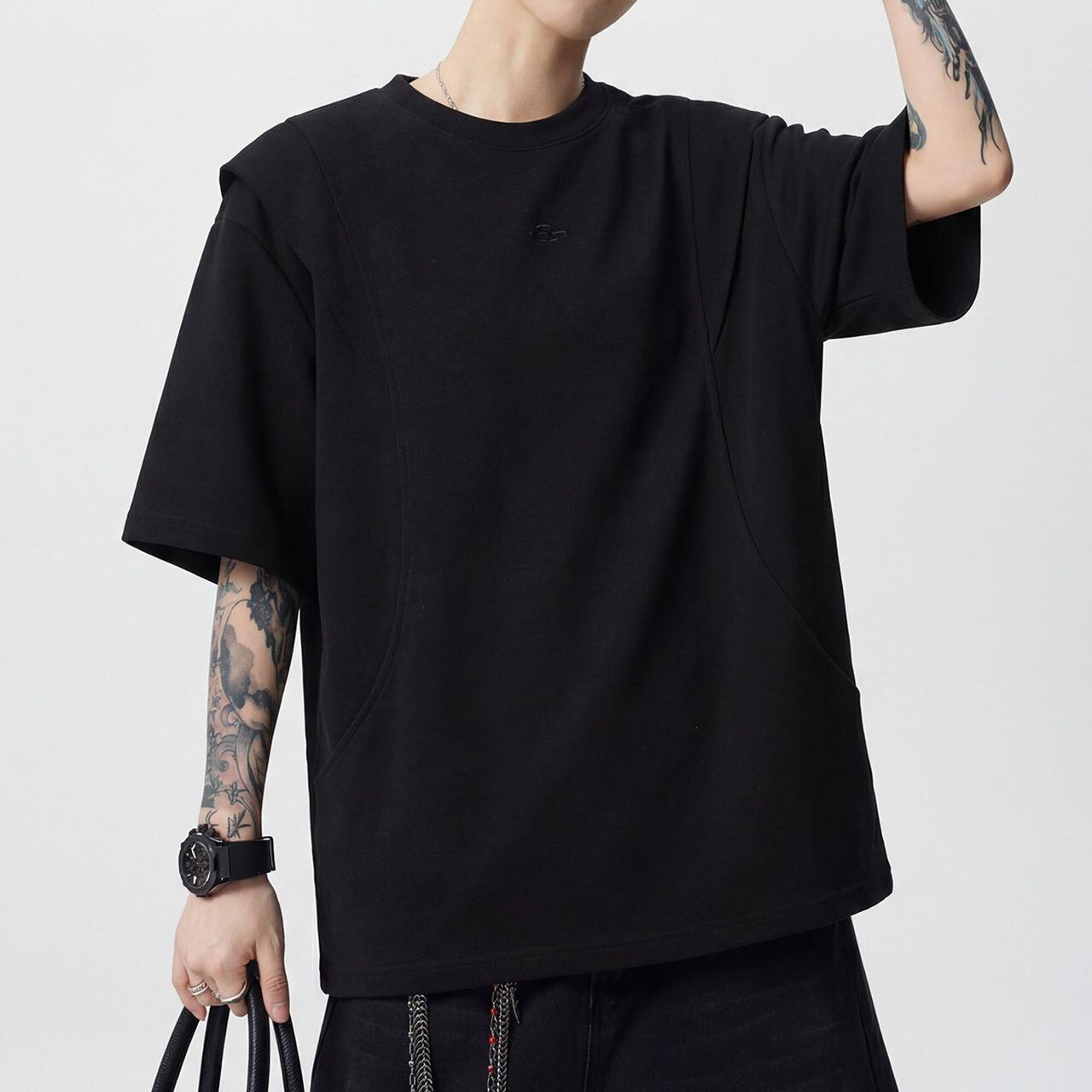 Loose-fit short-sleeve shirt(MT1623)