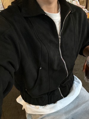 Suede Rivet Blouson Jacket(3color)