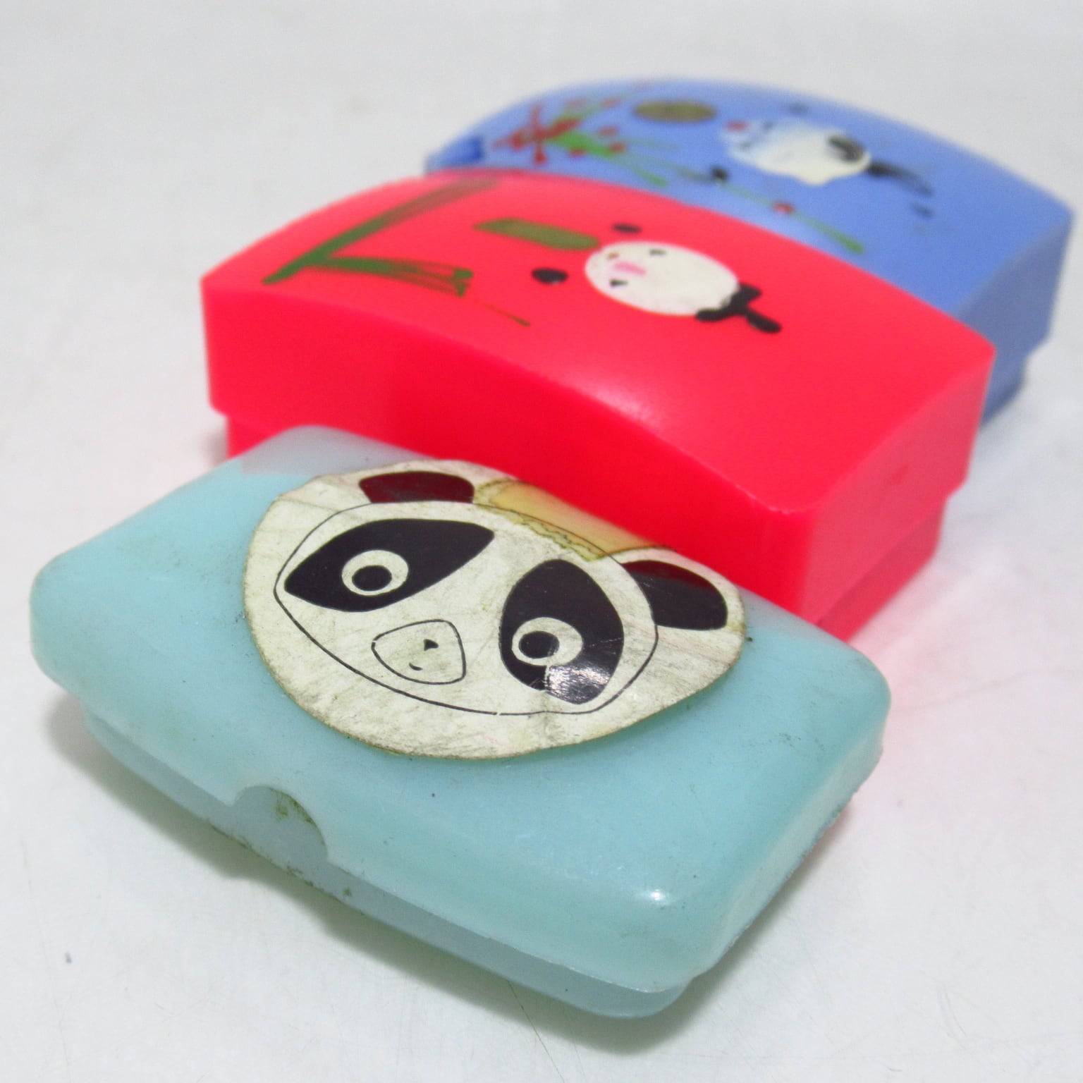 昭和レトロ セルロイド ミニケース 3個セット [&1] | ハチクマ商店