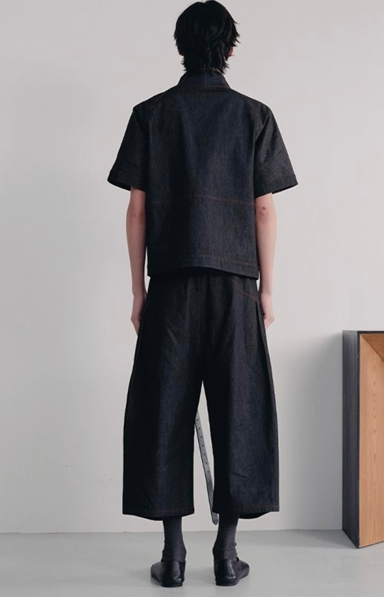 JCAESAR STUDIO Pleat denim Shorts