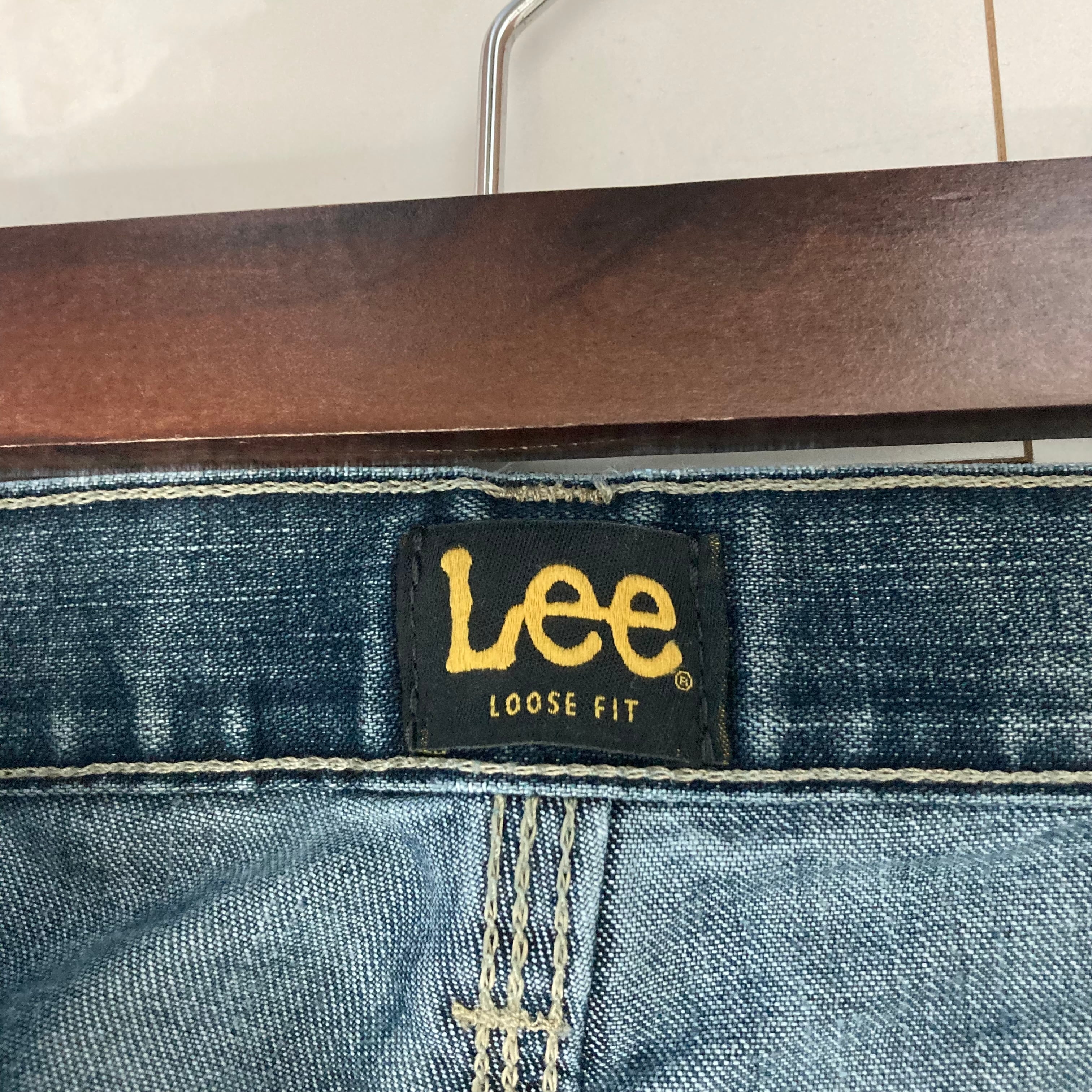 W36×L30#裾上げ済み】Lee デニムペインターパンツ ブランドタグ