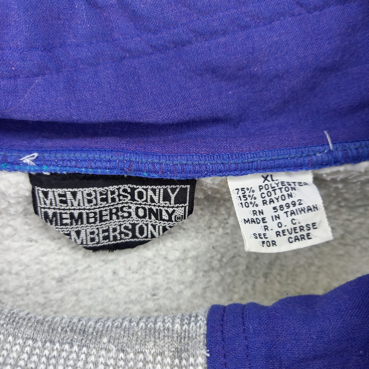 70 - 80s　ハイネック　スウェット　トレーナー　刺繍ロゴ　太アーム　XL