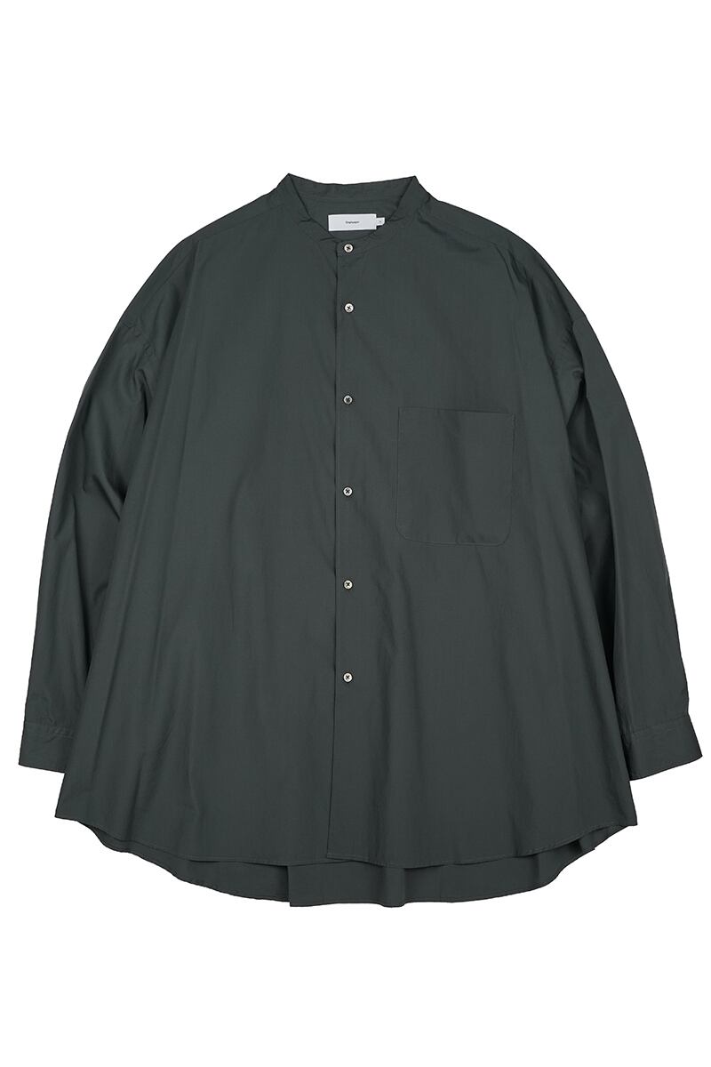 Graphpaper(グラフペーパー) Broad L/S Oversized Band Collar Shirt