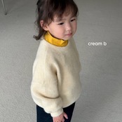 韓国子供服 / 26winter / cream bbang / ポカポカアンゴラニットTシャツ / キッズ / 冬服 *XXS~XL*