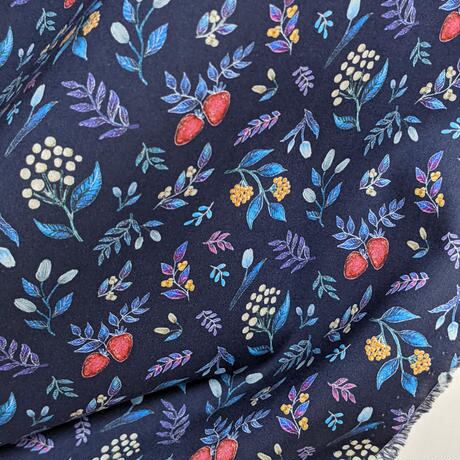 説明欄確認要◆輸入 リバティ LIBERTY タナローン Berry Garden Blue ベリーガーデン ブルー 約130×50cm