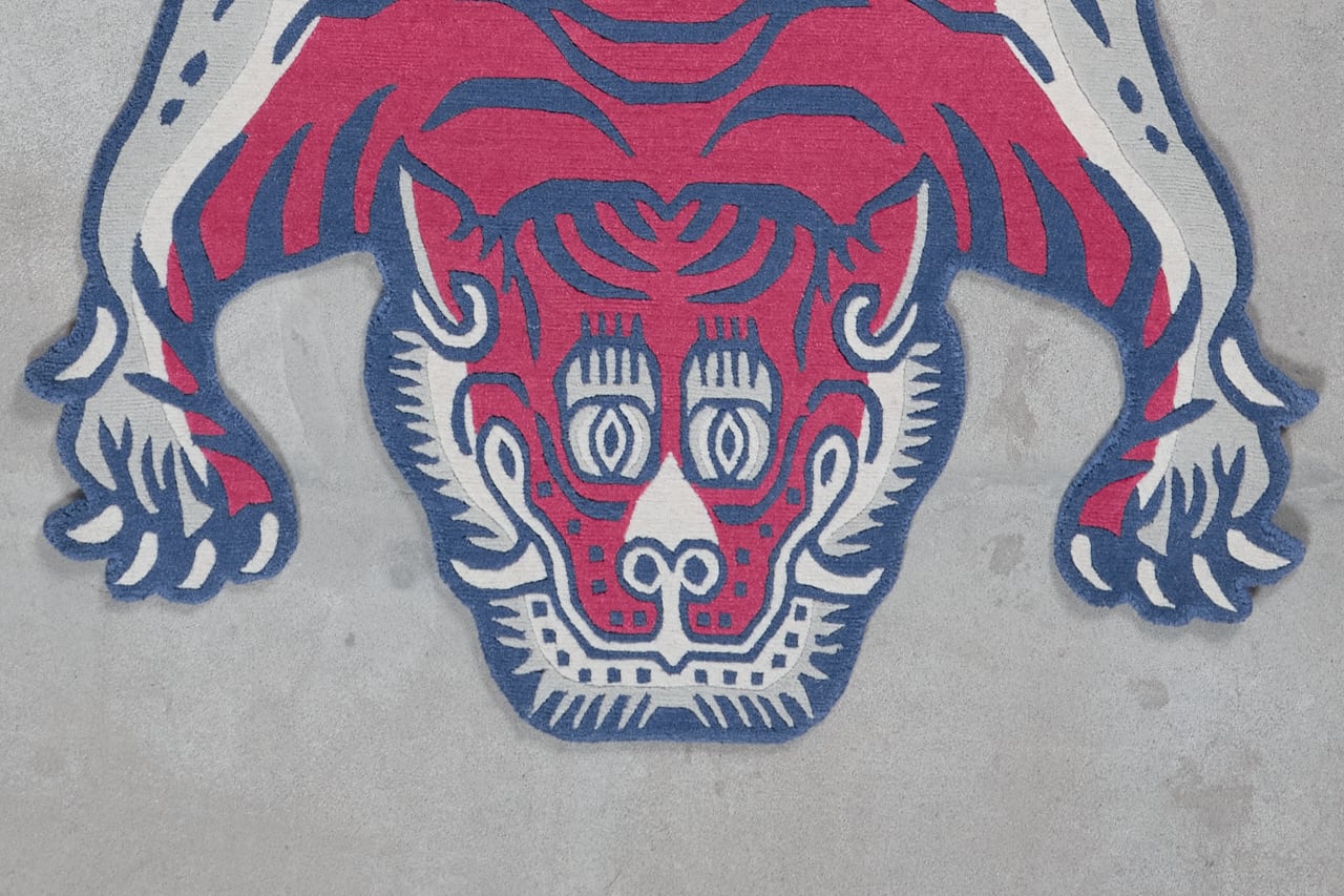 Tibetan Tiger Rug 《Lサイズ•ウール・オリジナル2・ナチュラルサンド