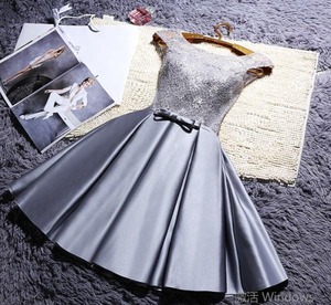 ★送料無料★11号(L)☆高級感ある光沢サテンドレス(OPN3412)