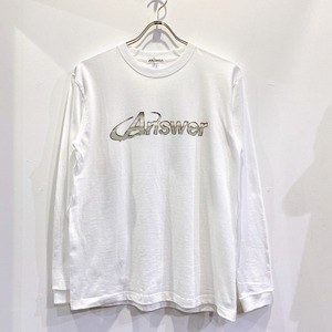 ANSWER COLLECTION /  METALIC LOGO L/S TEE