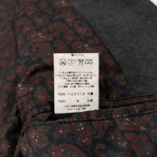 Engineered Garments エンジニアードガーメンツ 裏地ペイズリー チェンジポケット テーラードジャケット S/チャコールグレー/USA製/アメリカ製