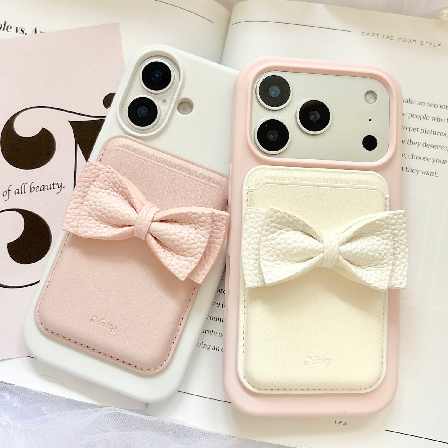 グレースリボン MagSafe iPhoneケース|カードウォレット