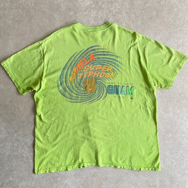 1970s  HI CRU  "PAMELA TYPHOON" Tee  XL  Made in USA　H360