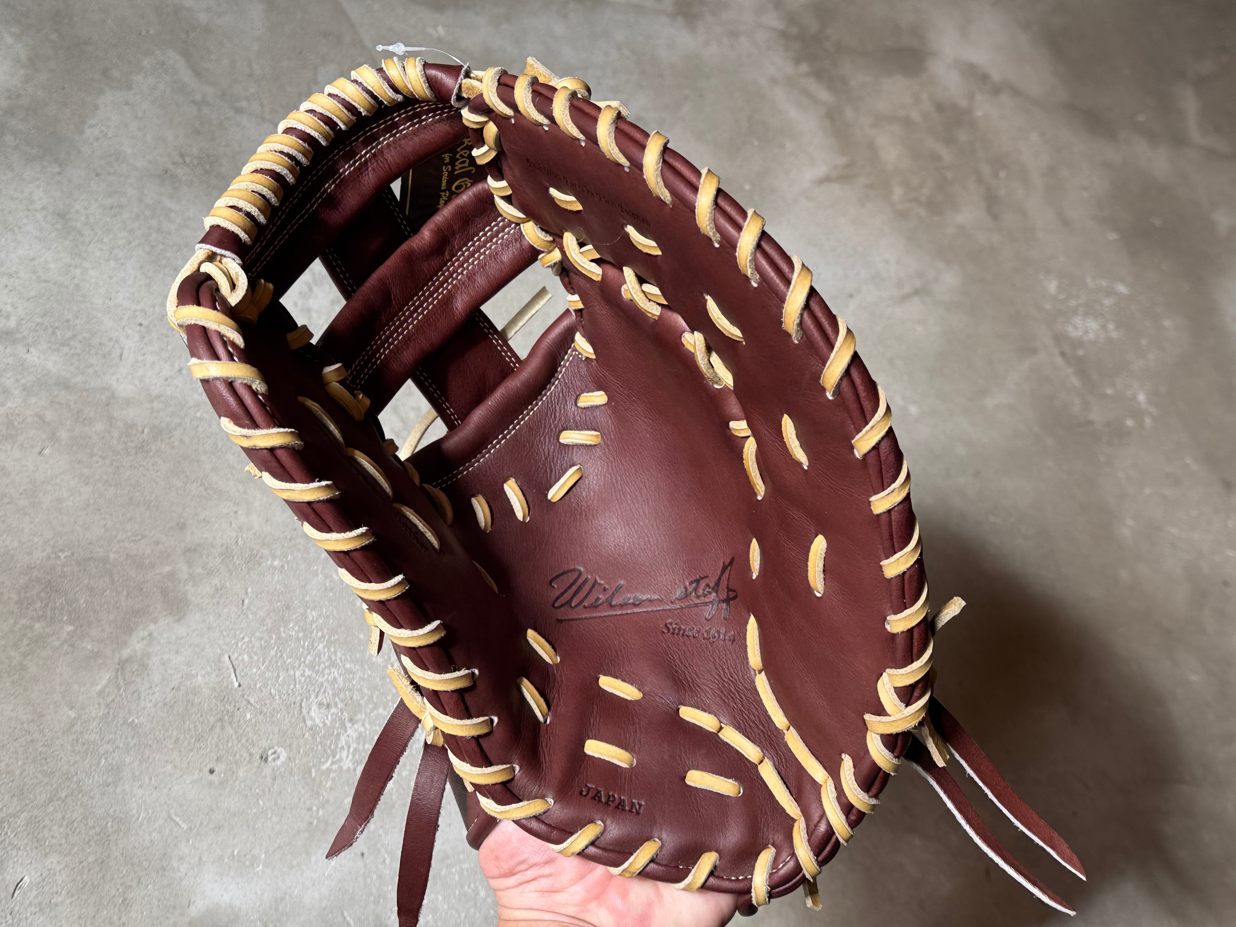 型付け済+ラベル交換済【Wilson】硬式用ファーストミット ［Wilson中村