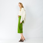 light green knit skirt