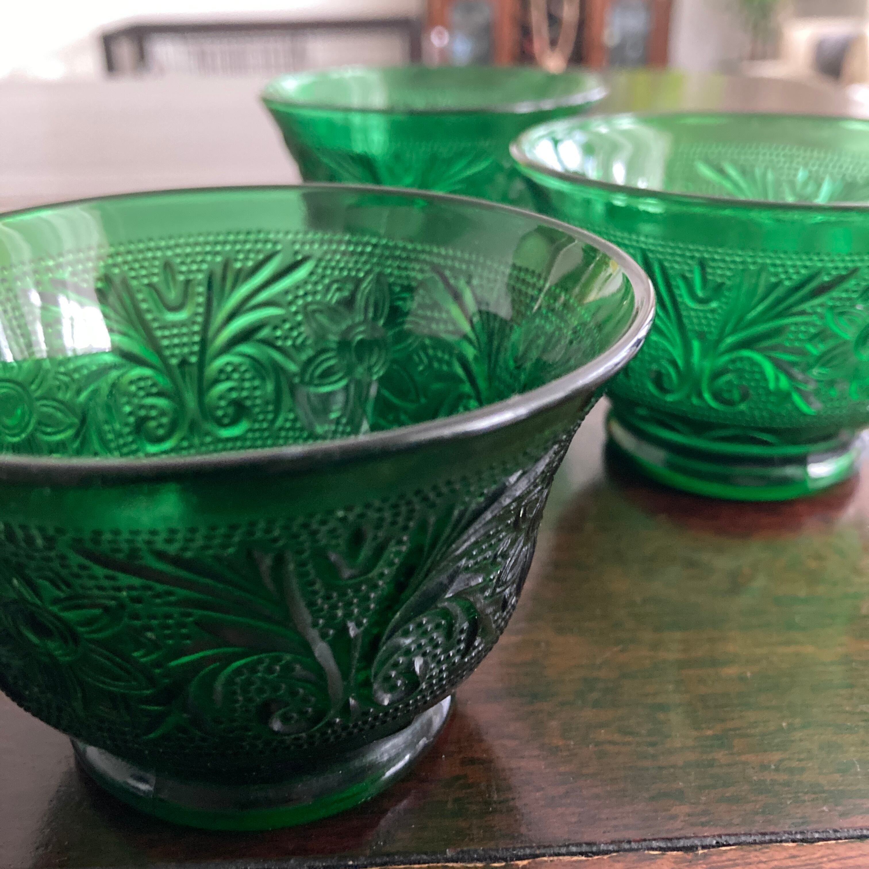 パトリシアローズ デザートプレート 緑 アースンウェア 英国製