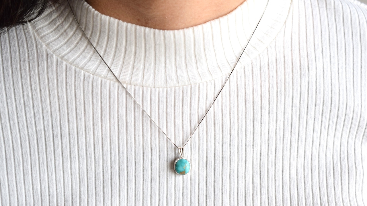 Emerald valley necklace 《silver925》【受注製作】