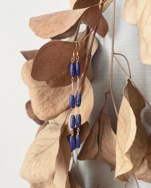 Lapis lazuli long pierce earring(ラピスラズリ)