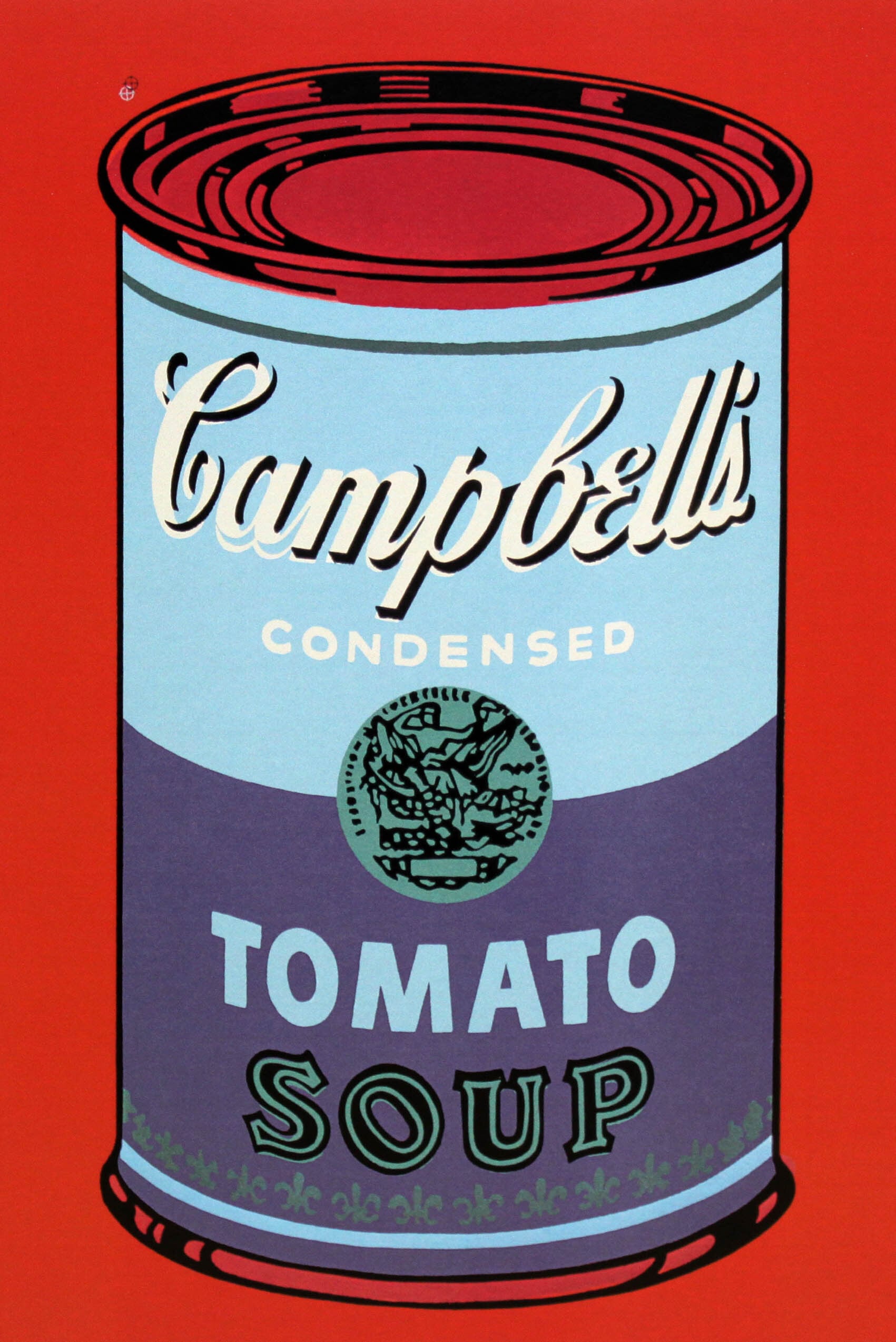アンディウォーホル「キャンベル・スープ(トマト/ブルー&パープル)1968