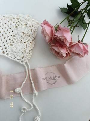 即納) baby | Mary Rose Handmade Bonnet  | MONBEBE