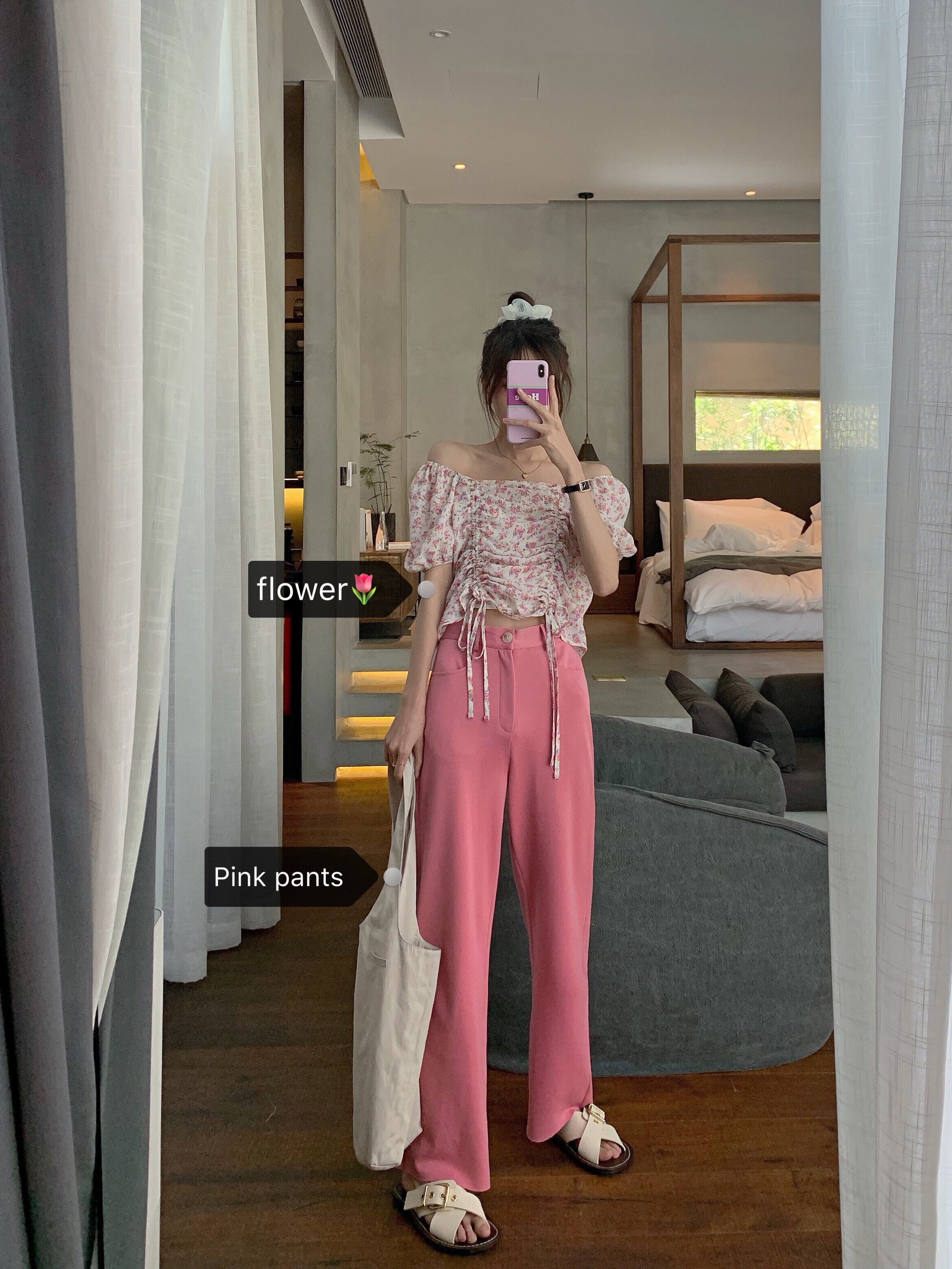 サマーカジュアル レッド 夏物 HUCHUJING92206459498