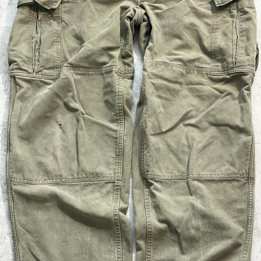 70-80s ドイツ軍 実物 モールスキン フィールドパンツ w40 | ib2