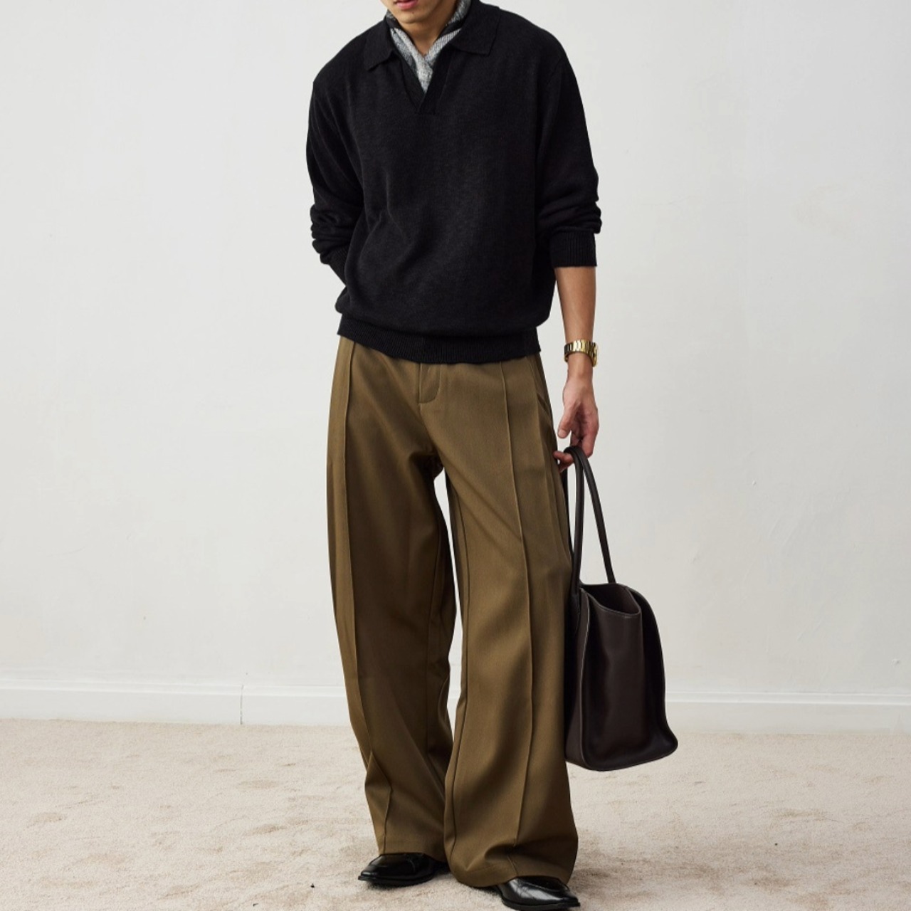 Open Collar Relaxed Shirt TB2547・画像5
